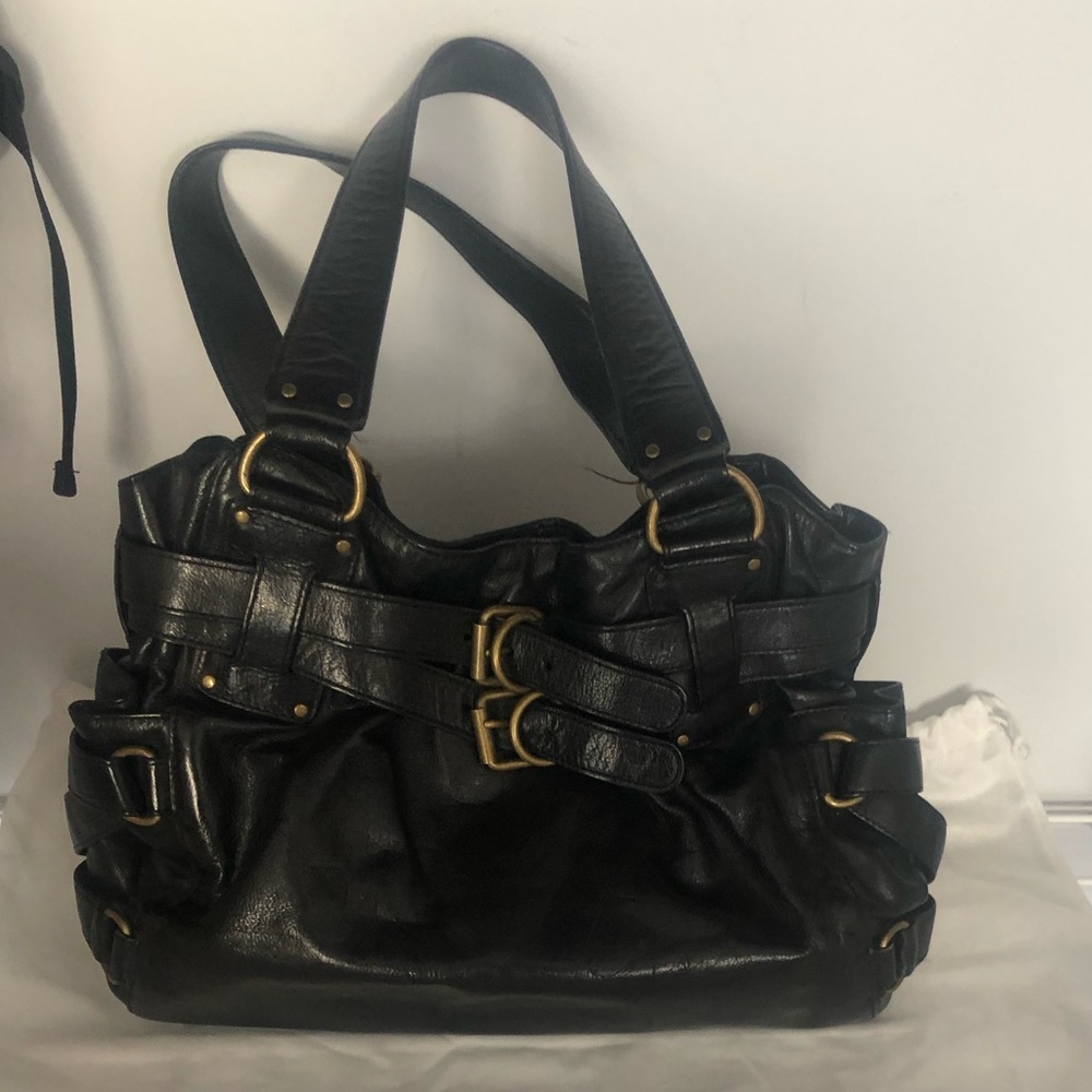 Kooba Black Leather Shoulder Bag